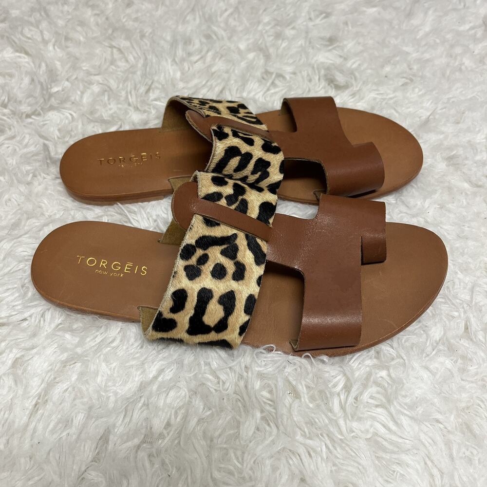 Torgeis New York Epona Slide Sandals Style FEI1059 size US9/EU40 genuine leather